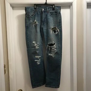 Levi’s 514 ripped blue jeans men’s 32 x 29